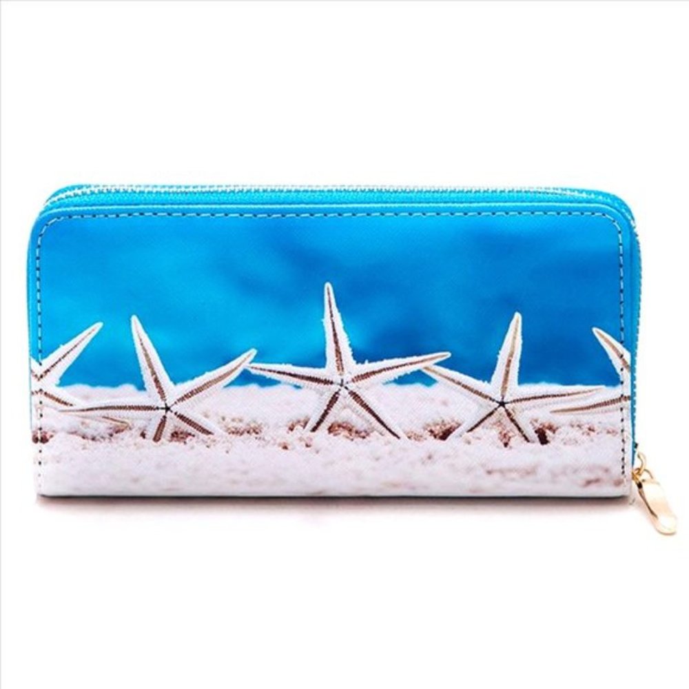 Clutch Wallet - Starfish Print NWT